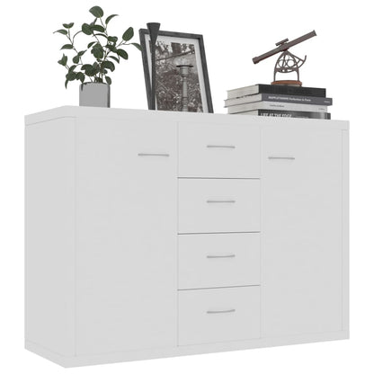 Aparador Mavie de 90 cm - Branco Mate - Design Moderno