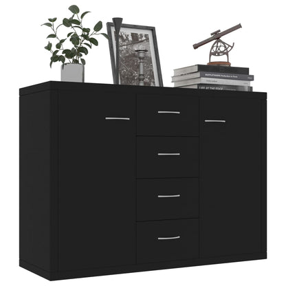 Aparador Mavie de 90 cm - Preto - Design Moderno