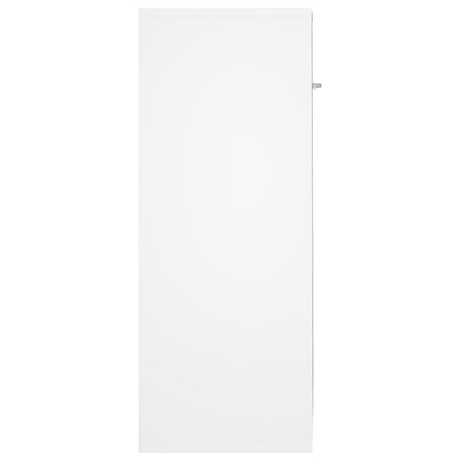 Aparador Label - Cor Branco - Com 2 Portas - 60x30x75 cm - Em Aglomerado - Design Minimalista