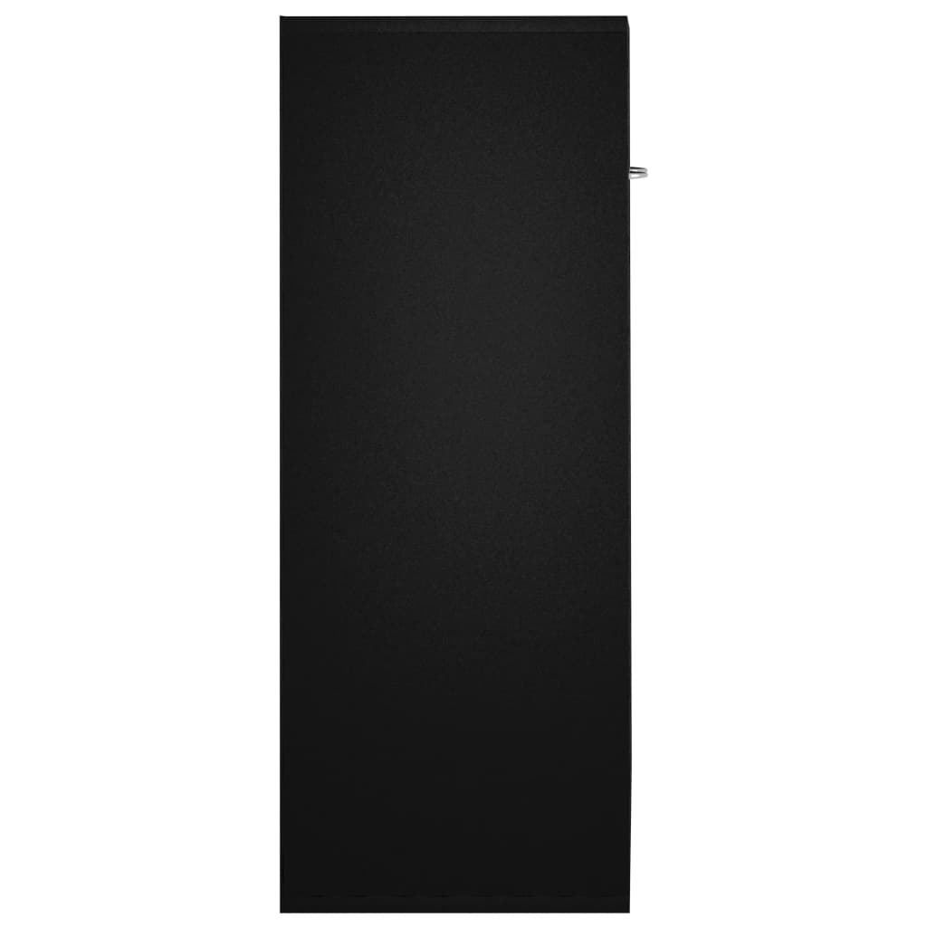 Aparador Label - Cor Preto - Com 2 Portas - 60x30x75 cm - Em Aglomerado - Design Minimalista