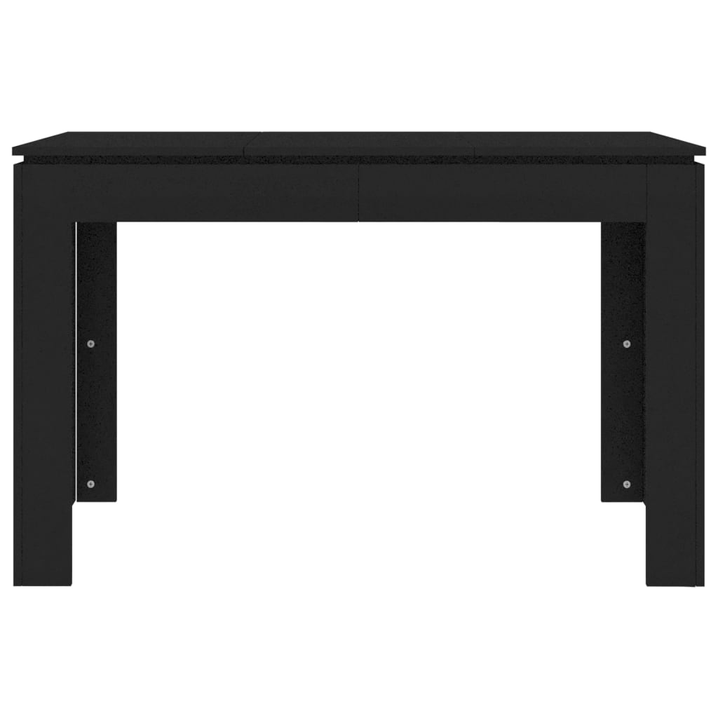 Mesa de Jantar Luna de 120cm - Preto - Design Minimalista