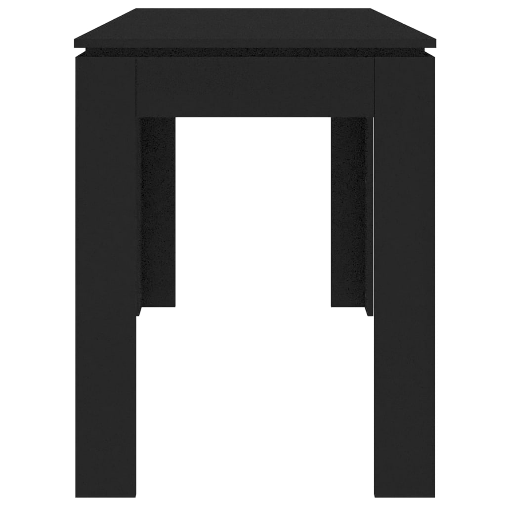 Mesa de Jantar Luna de 120cm - Preto - Design Minimalista