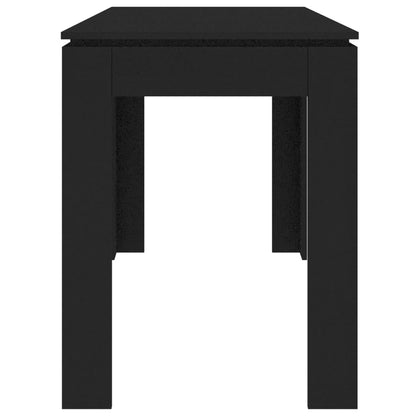 Mesa de Jantar Luna de 120cm - Preto - Design Minimalista