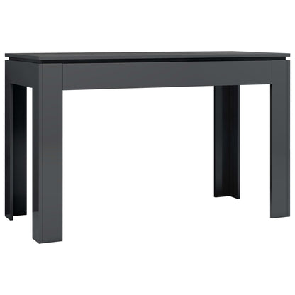 Mesa de Jantar Luna de 120cm - Cinzento Brilhante - Design Minimalista