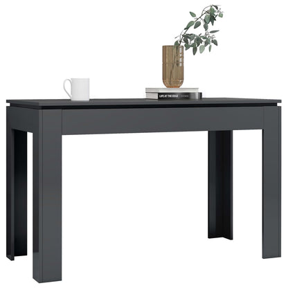 Mesa de Jantar Luna de 120cm - Cinzento Brilhante - Design Minimalista