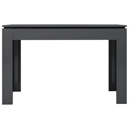 Mesa de Jantar Luna de 120cm - Cinzento Brilhante - Design Minimalista