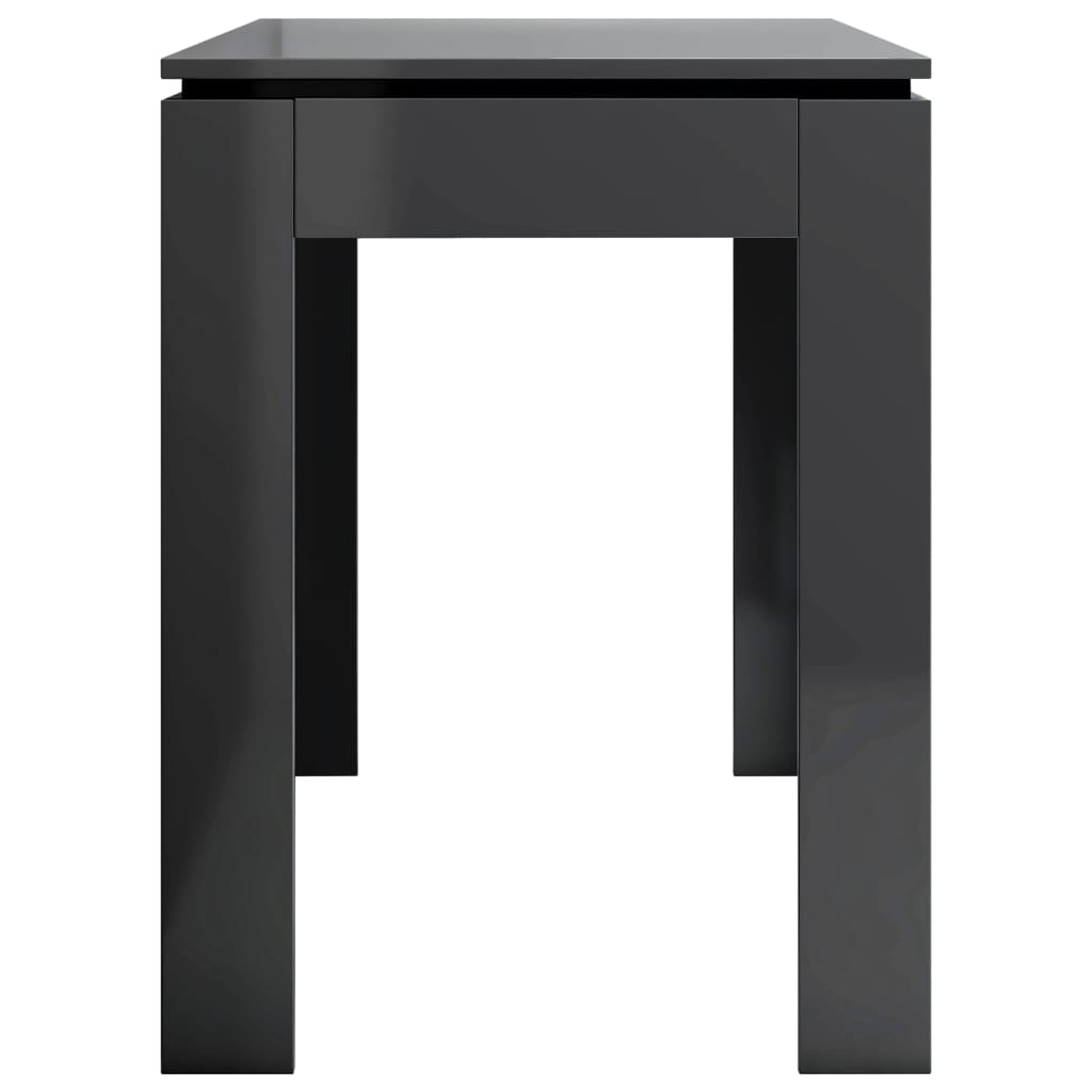 Mesa de Jantar Luna de 120cm - Cinzento Brilhante - Design Minimalista