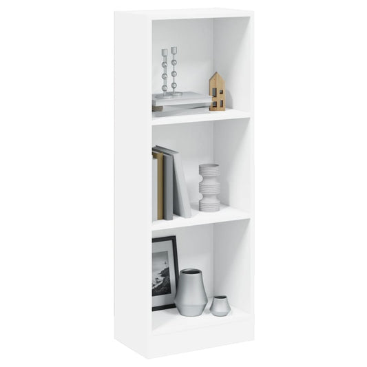 Estante c/ 3 prateleiras 40x24x108 cm contraplacado branco