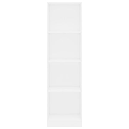 Estante com 4 prateleiras 40x24x142 cm contraplacado branco