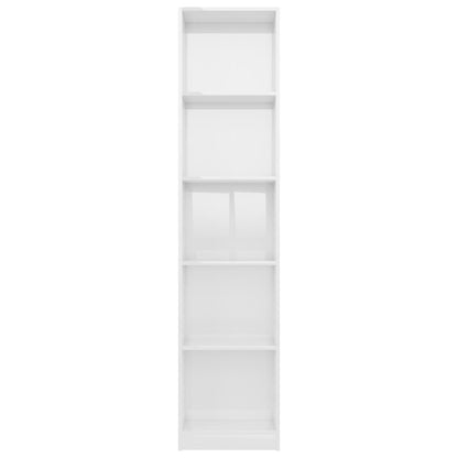 Estante com 5 prateleiras 40x24x175 cm contraplacado branco