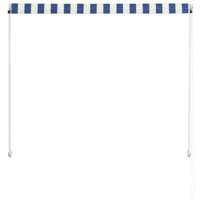 Toldo retrátil 100x150 cm azul e branco