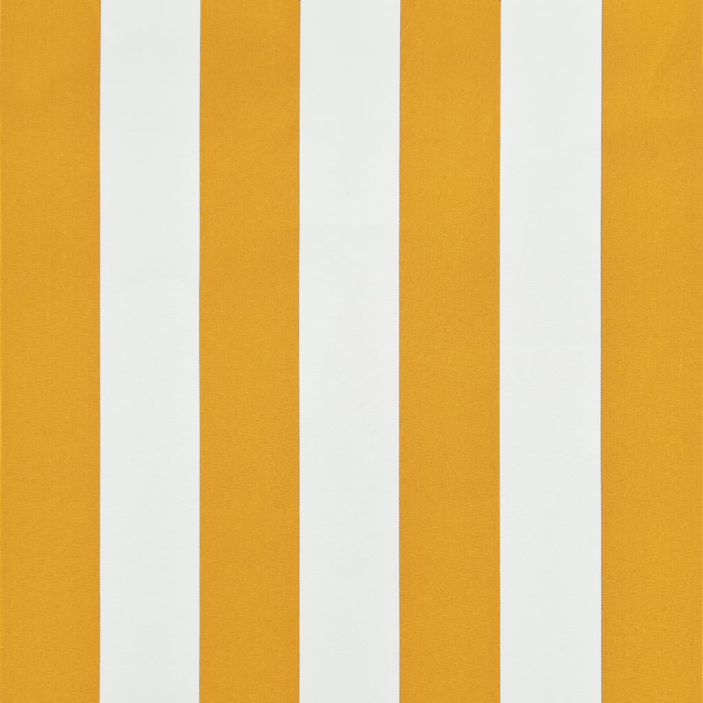 Toldo retrátil 100x150 cm amarelo e branco