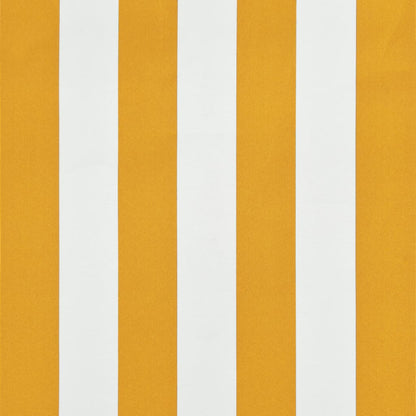 Toldo retrátil 100x150 cm amarelo e branco