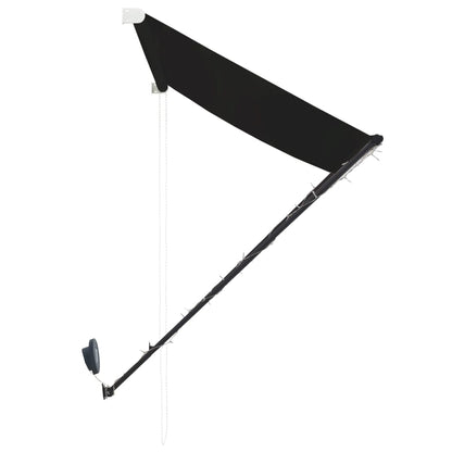 Toldo retrátil com LED 350x150 cm antracite