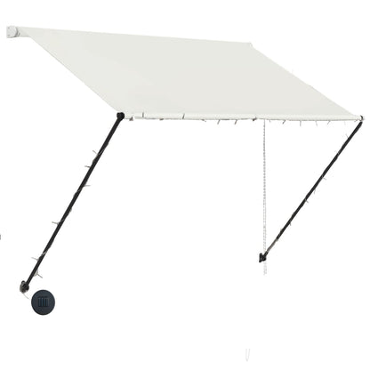 Toldo retrátil com LED 200x150 cm creme