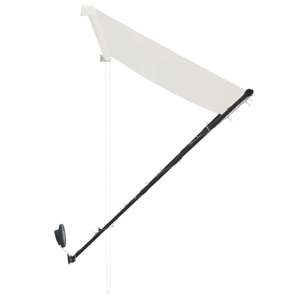 Toldo retrátil com LED 200x150 cm creme