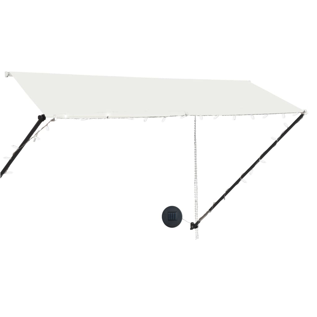 Toldo retrátil com LED 300x150 cm creme