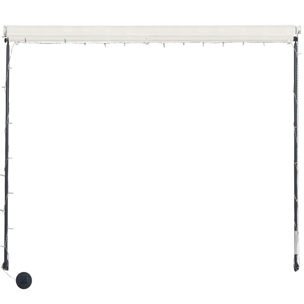 Toldo retrátil com LED 300x150 cm creme