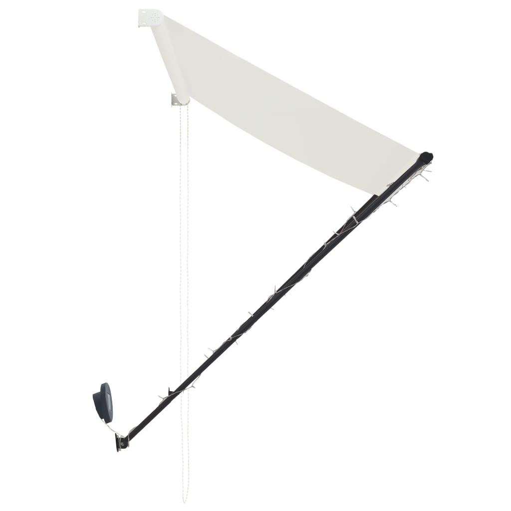 Toldo retrátil com LED 300x150 cm creme