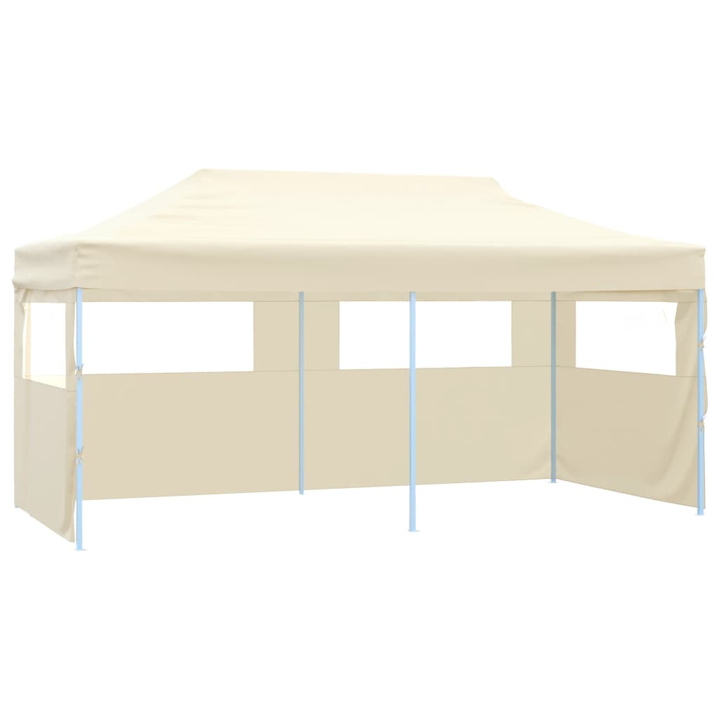 Tenda Dobrável Pop-Up Paddock Profissional Impermeável com Portas Frontais - 3x6 m - Bege