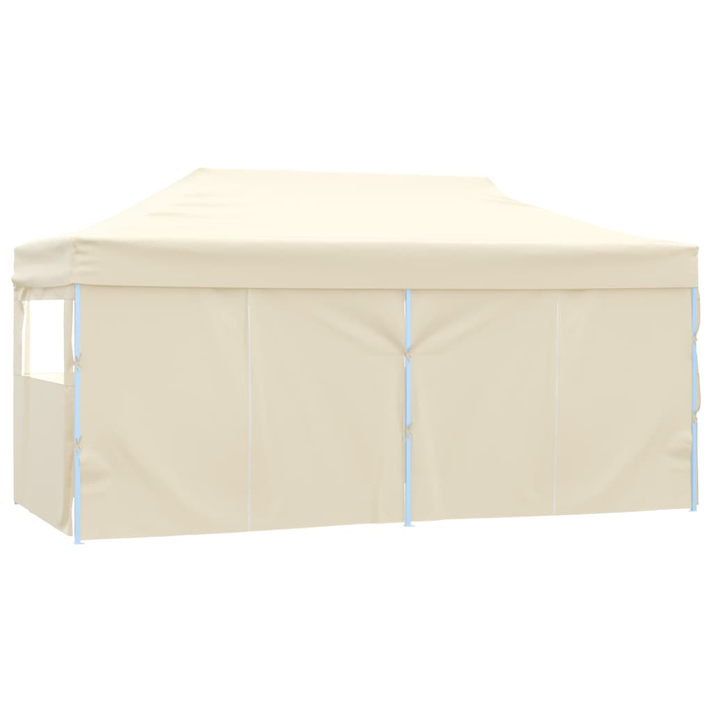 Tenda Dobrável Pop-Up Paddock Profissional Impermeável com Portas Frontais - 3x6 m - Bege