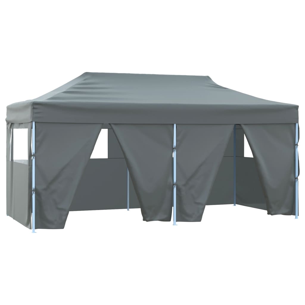 Tenda Dobrável Pop-Up Paddock Profissional Impermeável - 3x6 m - Cinzento