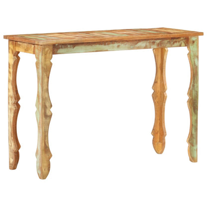 Mesa consola 110x40x76 cm madeira recuperada maciça