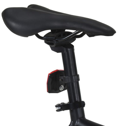 Bicicleta de mudanças fixas 700c 55 cm preto