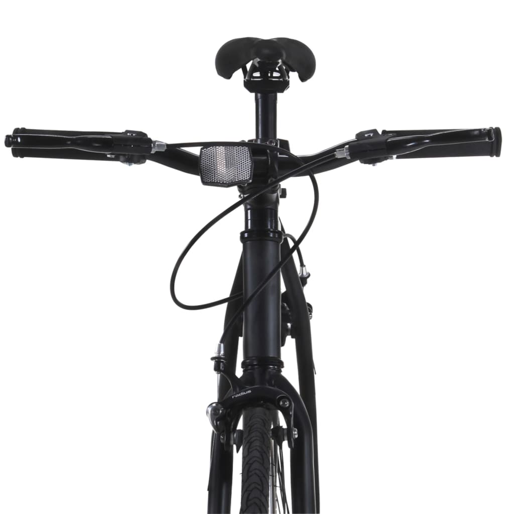 Bicicleta de mudanças fixas 700c 55 cm preto