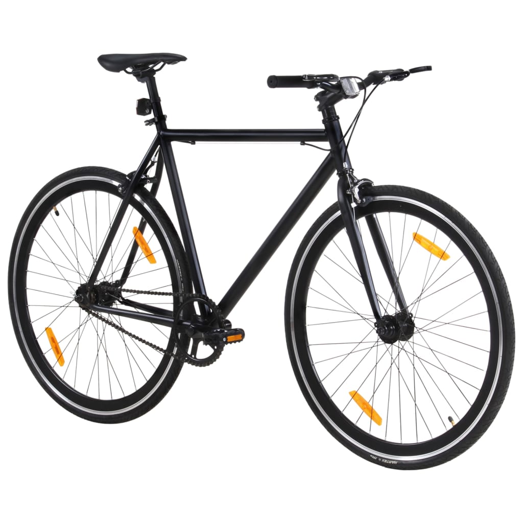 Bicicleta de mudanças fixas 700c 59 cm preto