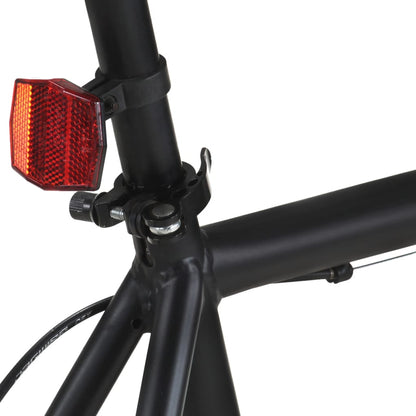 Bicicleta de mudanças fixas 700c 59 cm preto