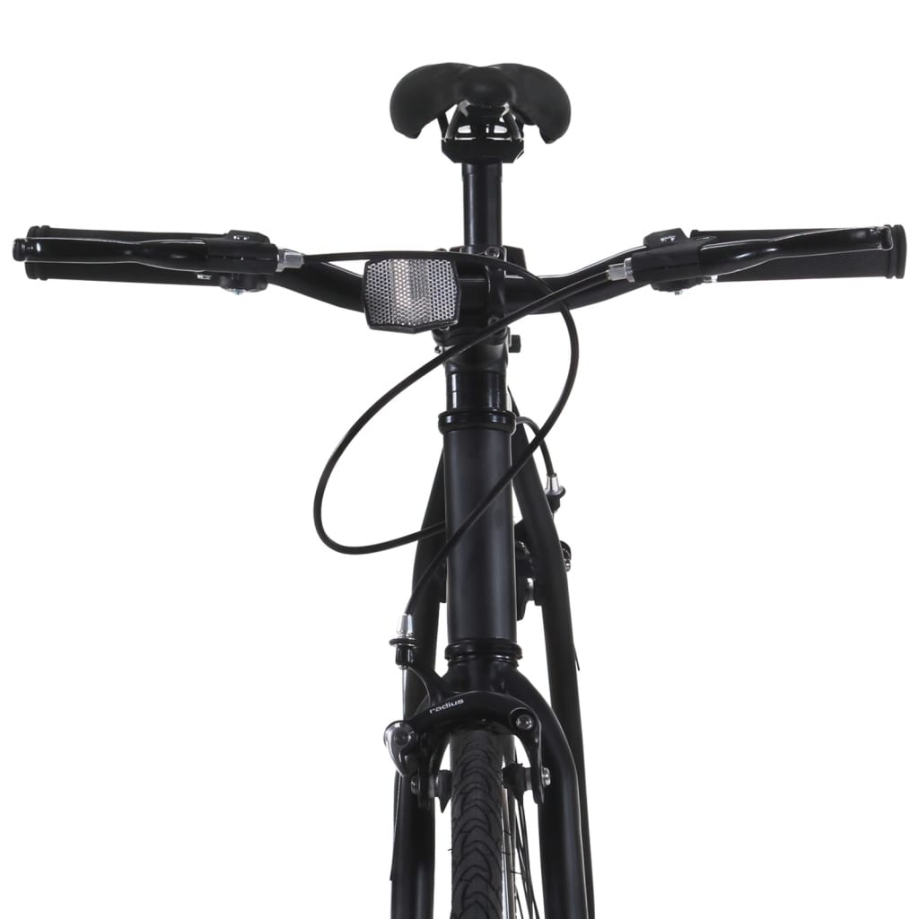 Bicicleta de mudanças fixas 700c 51 cm preto e azul