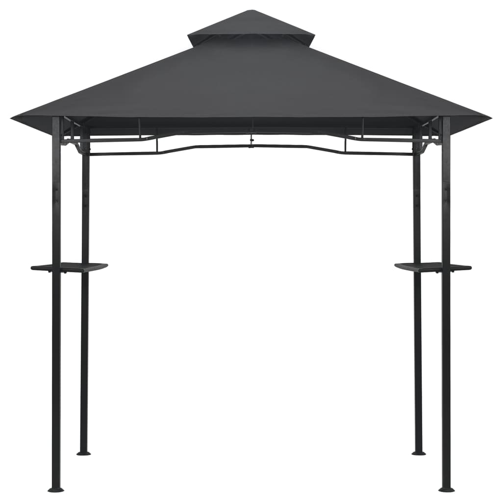 Gazebo de churrasco 240x150x255 cm aço antracite