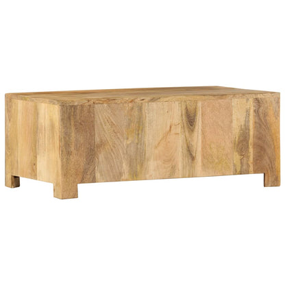 Mesa de centro c/ 4 gavetas 90x50x35cm madeira mangueira maciça