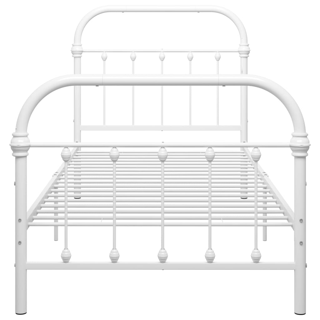 Estrutura de cama metal 90x200 cm branco