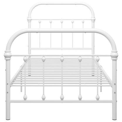 Estrutura de cama 100x200 cm metal branco