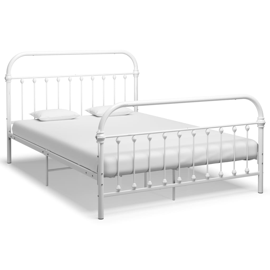 Estrutura de cama 120x200 cm metal branco