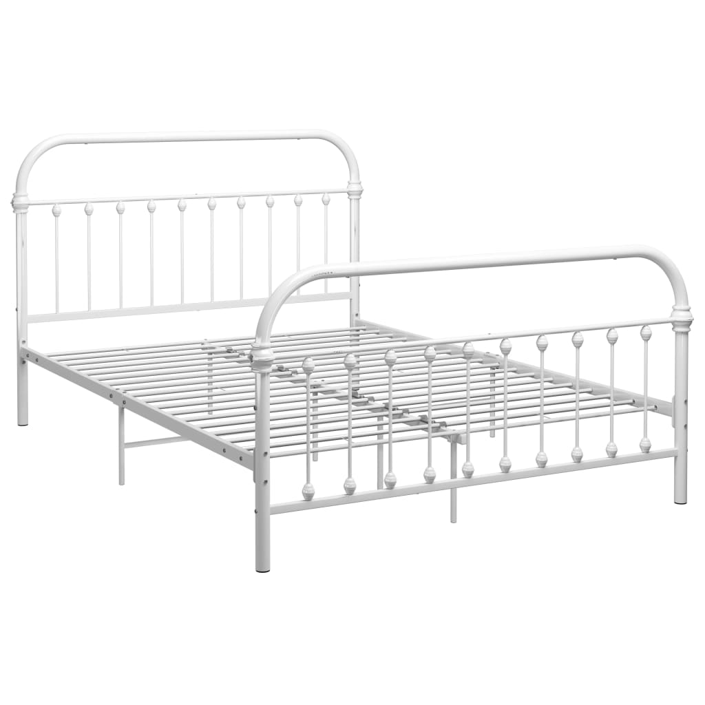 Estrutura de cama 120x200 cm metal branco