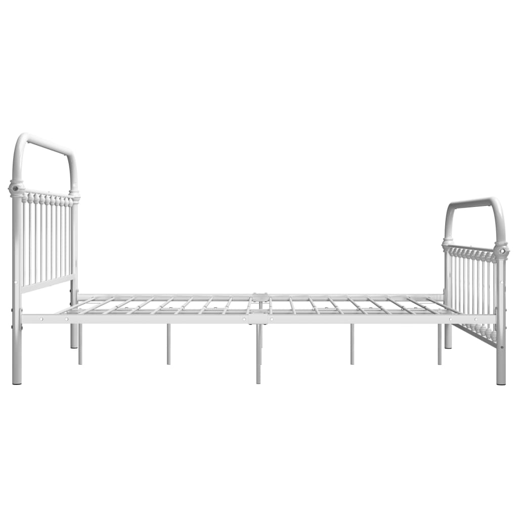 Estrutura de cama 120x200 cm metal branco