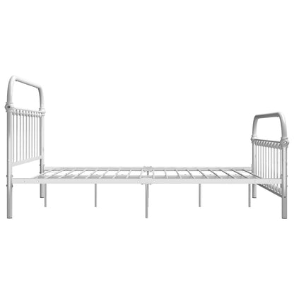 Estrutura de cama 120x200 cm metal branco