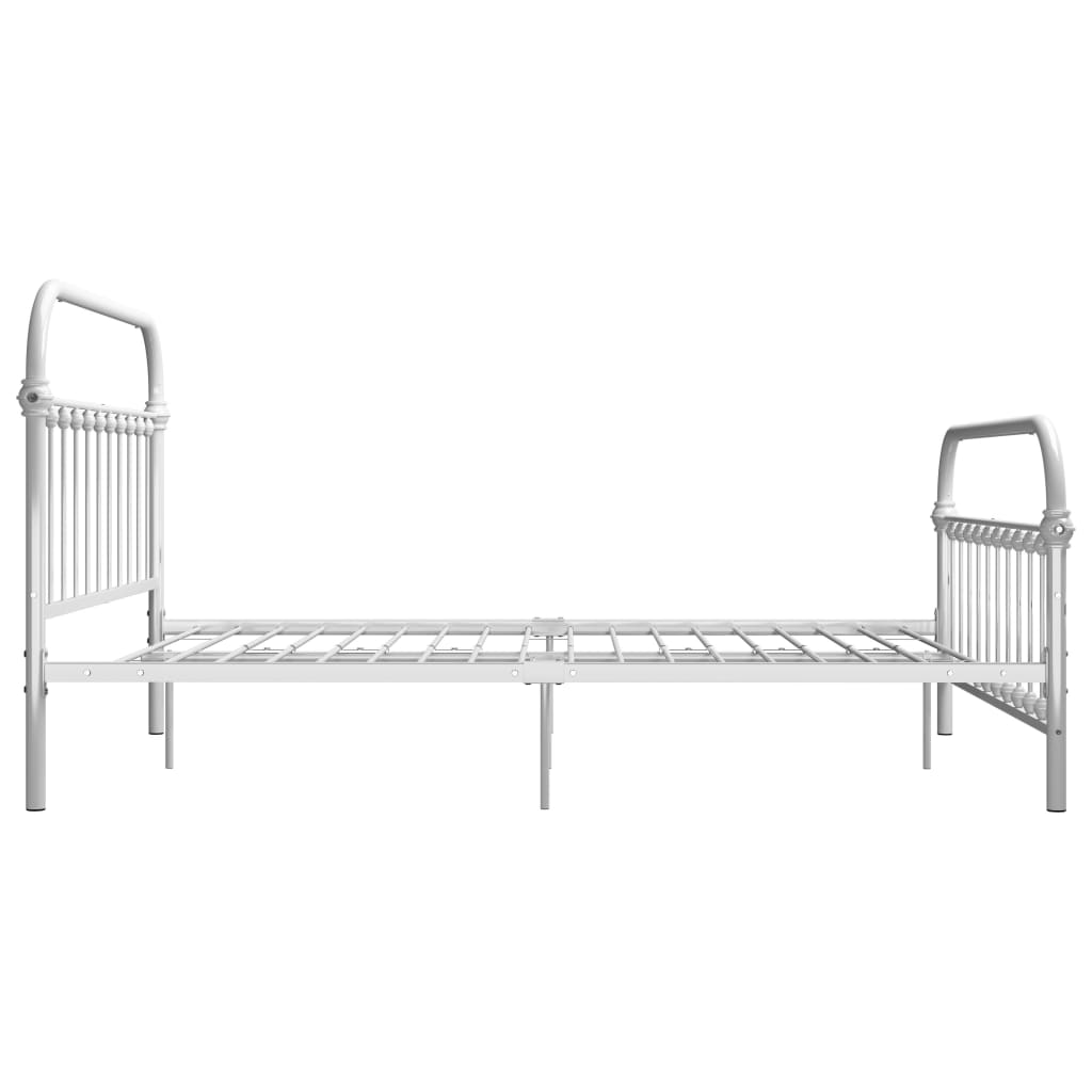 Estrutura de cama 160x200 cm metal branco