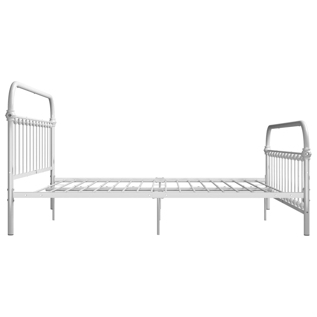 Estrutura de cama 180x200 cm metal branco