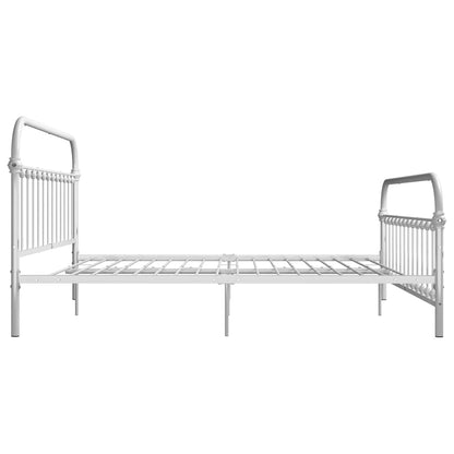 Estrutura de cama 180x200 cm metal branco