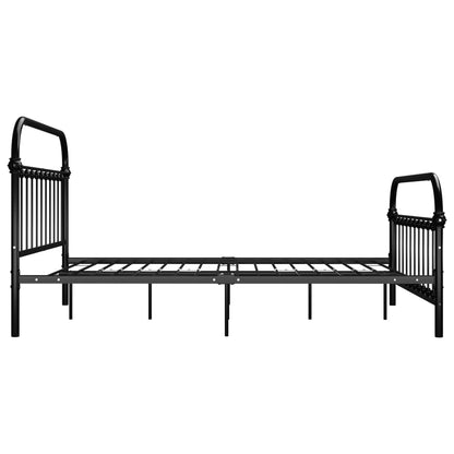 Estrutura de cama 120x200 cm metal preto