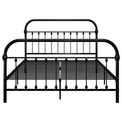 Estrutura de cama metal 160x200 cm preto