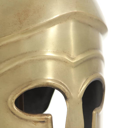 Capacete de soldado grego réplica LARP aço bronze