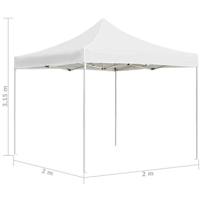 Tenda para festas dobrável profissional 2x2m alumínio branco