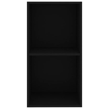 Estante com 2 prateleiras 40x30x76,5 cm contraplacado preto