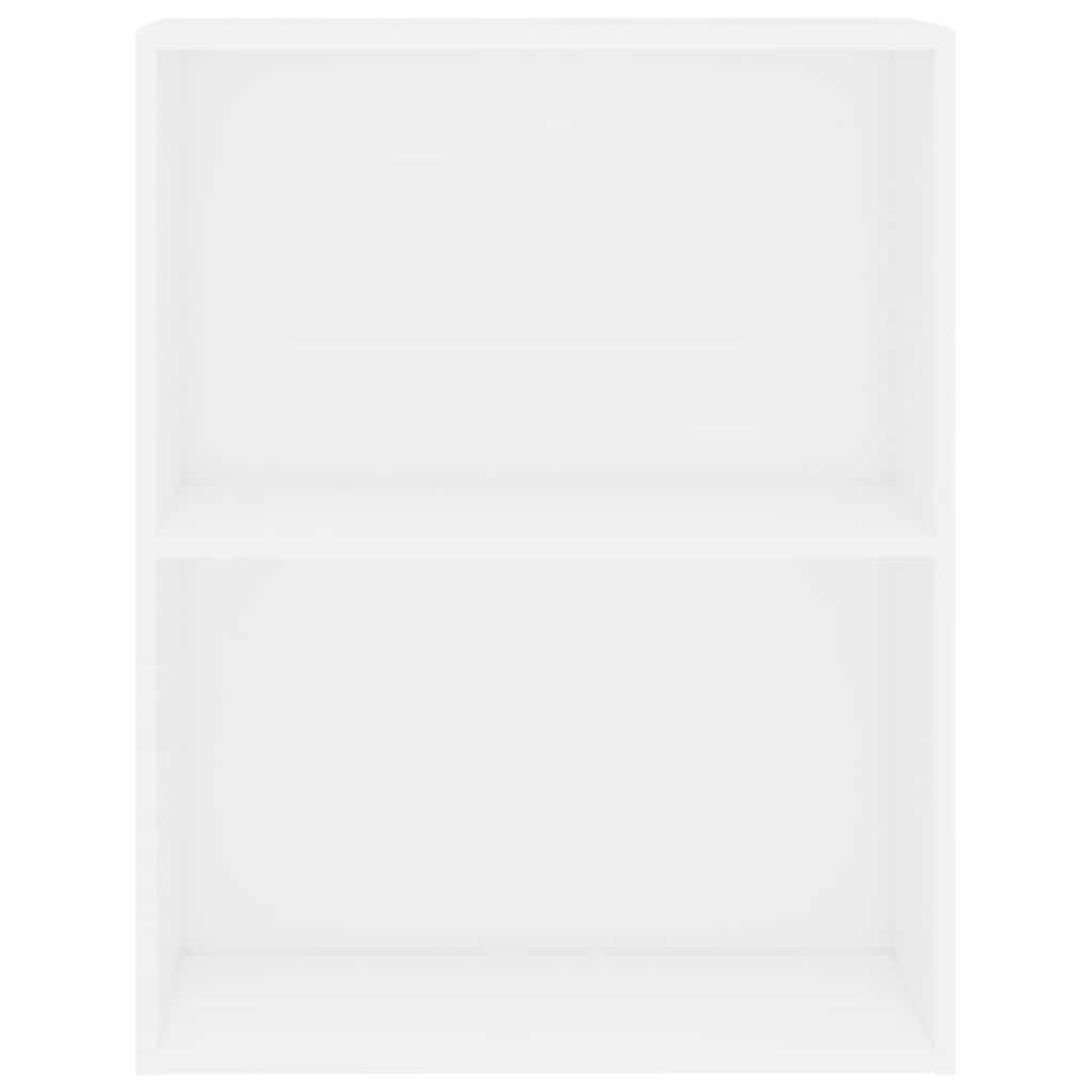 Estante com 2 prateleiras 60x30x76,5 cm contraplacado branco