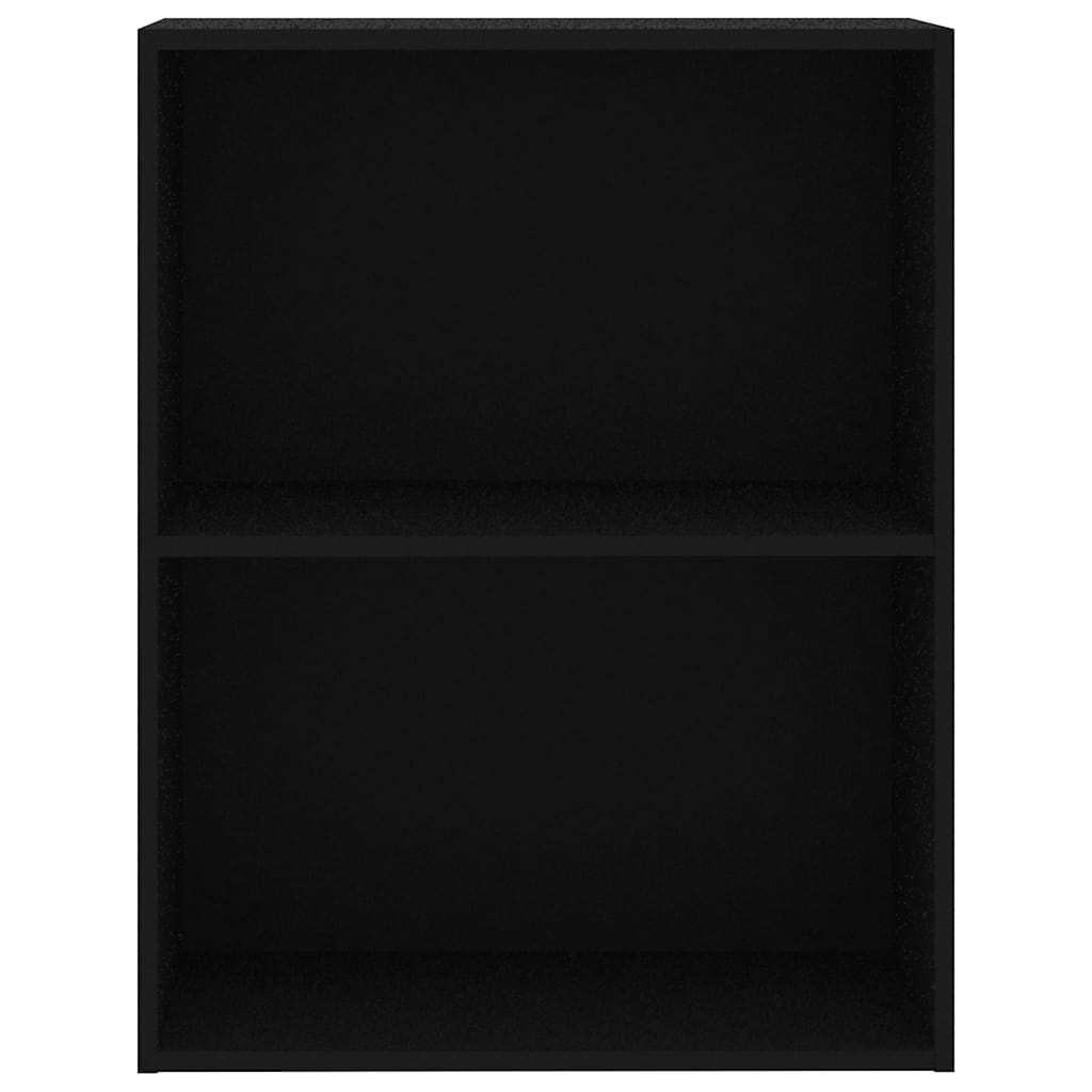 Estante com 2 prateleiras 60x30x76,5 cm contraplacado preto